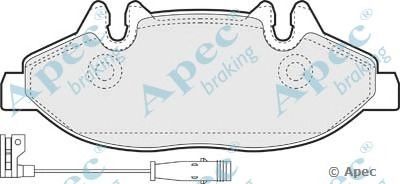 APEC BRAKING pad1401 -  Комплект тормозных колодок, дисковый тормоз
